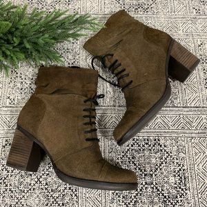 Miz Mooz | Minnie Suede Leather Lace Combat Boots